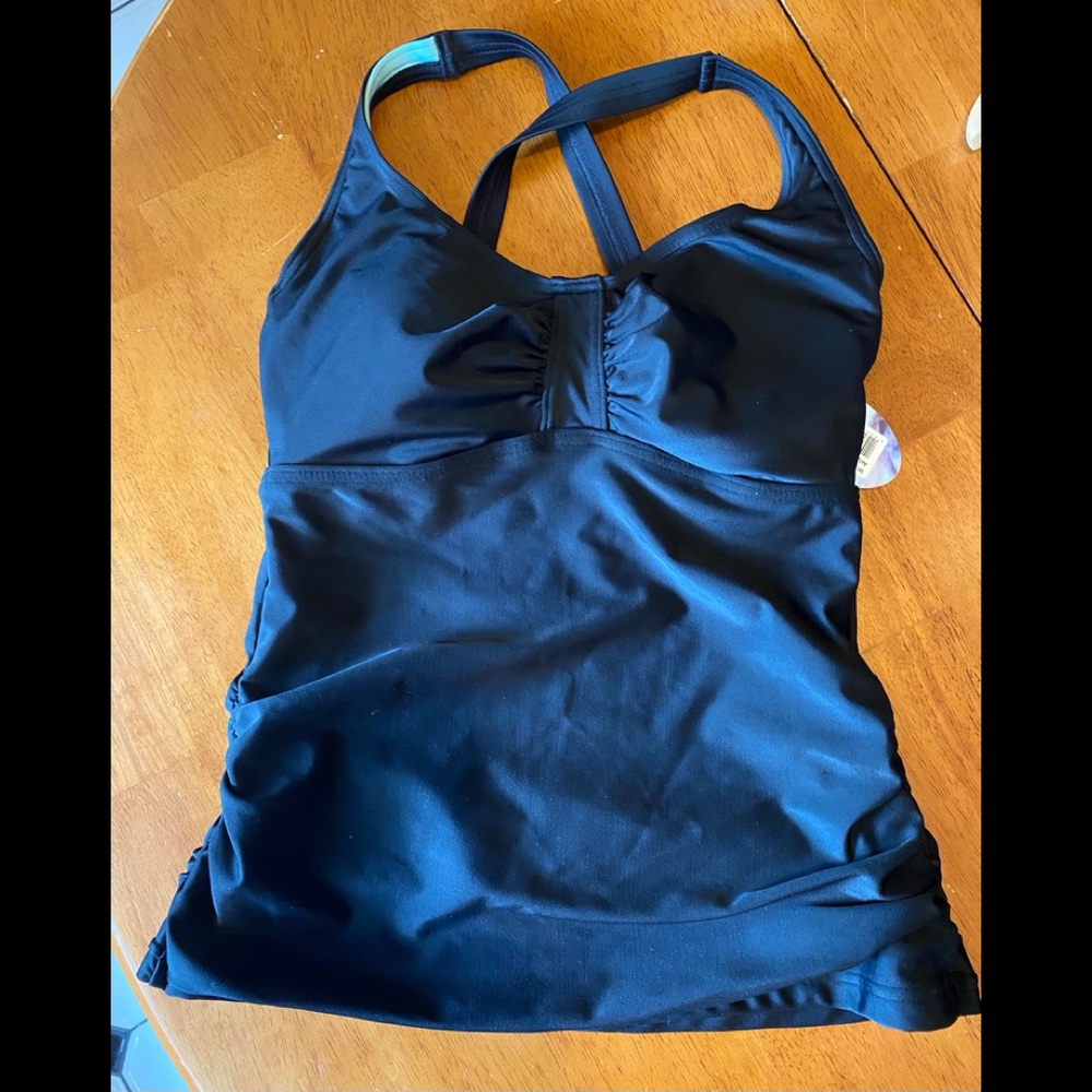 prAna Aelyn Black  Tankini Size 32D